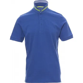 Pánské tričko Payperwear Polokošile Nautic s límečkem s kontrastními pruhy Barva: modrá královská - bílá - žlutá, Velikost: L