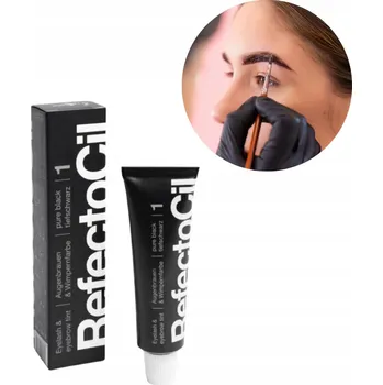 Barva na řasy a obočí Refectocil 1 Henna na obočí a řasy černá 15 ml