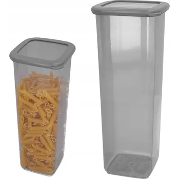 Dóza na potraviny Plastová dóza na těstoviny do kuchyně 2L s víkem na sypké potraviny