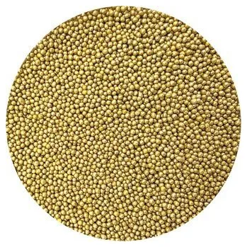 Přisada na vaření a pečení Cukrové perličky metalické zlaté III. 2mm 80g - I LOVE CAKES