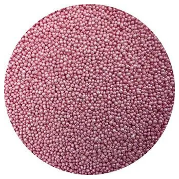 Přisada na vaření a pečení Cukrové perličky metalické růžové 2mm 80g - I LOVE CAKES