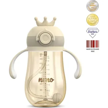 Hnízdečko pro miminko NENO Hrneček se slámkou 280 ml hnědý