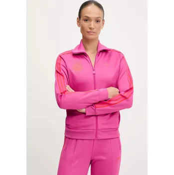 Dámská mikina Mikina adidas Originals GRFX BB TT dámská, růžová barva, vzorovaná, JW6056 43X, vel. M