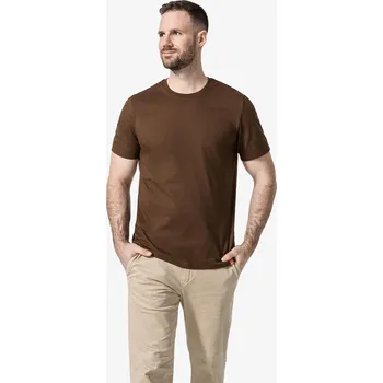 CityZen - AGEN Pánské tričko kávově hnědé L