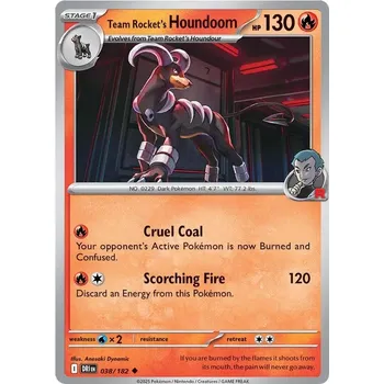 Sběratelská karetní hra Team Rocket's Houndoom 038/182 - Destined Rivals Typ karty: Non-Holo
