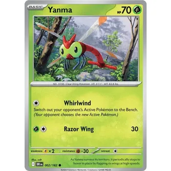 Sběratelská karetní hra Yanma 002/182 - Destined Rivals Typ karty: Non-Holo