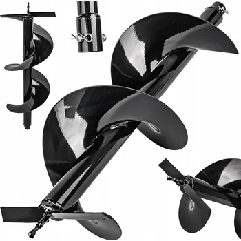 Zemní vrták Vrták 250 x 800 mm pro motorový zemní vrták – ideální pro hluboké vrtání do půdy – DEMON M83128