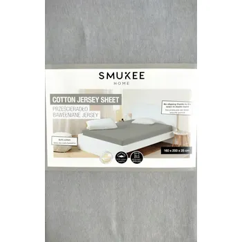 Prostěradlo Prostěradlo z bavlny Jersey s gumou Smukee 160x200x25 cm 100% Bavlna 1