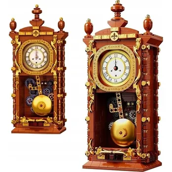 ostatní stavebnice Stavebnice Hodiny Vintage s Pohyblivým Kyvadlem | Model Retro | 751 dílů | (751 ks)