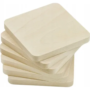 Sklenice Kvadratické podtácky sada pod pivní sklenice, sklenici, 6 kusů