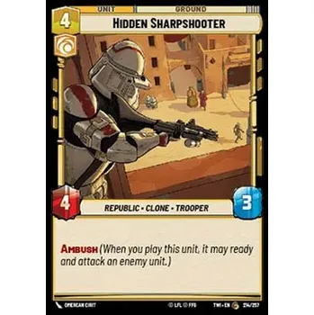 Sběratelská karetní hra Hidden Sharpshooter 214/257 - Twilight of the Republic Typ karty: Standard