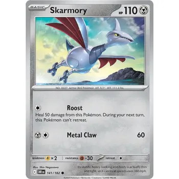 Sběratelská karetní hra Skarmory 141/182 - Destined Rivals Typ karty: Non-Holo