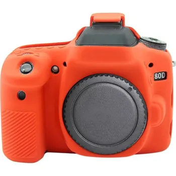 PULUZ silikonové pouzdro pro Canon EOS 80D (červené)