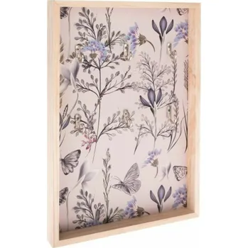 Věšák Casa de Engel Home Dřevěný věšák na klíče, 0/12 Fialová UNI (2829656)