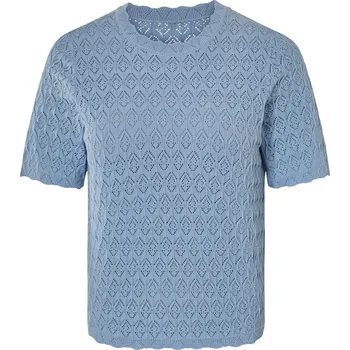 Dámské tričko esmara® Dámské ažurové triko (modrá, S(36/38))