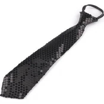 Kravata Kravata s flitry - 6 černá