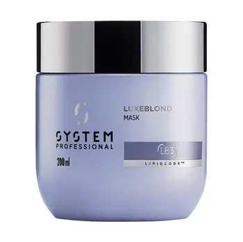 Vlasová regenerace System Professional Luxe Blonde Mask maska na vlasy pro chladnou blond 200 ml