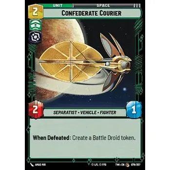 Sběratelská karetní hra Confederate Courier 079/257 - Twilight of the Republic Typ karty: Standard