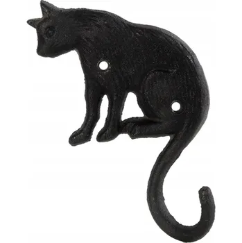 Věšák Litý železný věšák kočka hák ocas - Esschert Design