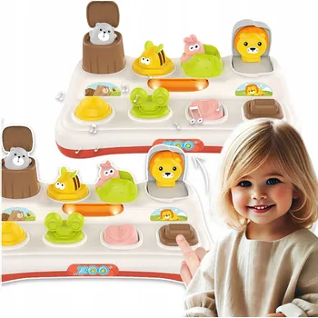 Edukativní Hračka Vyskakující zvířátka ZOO Pop Up Woopie Baby