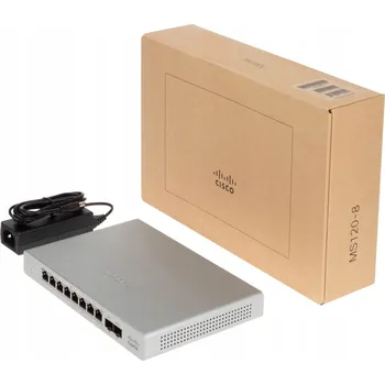 Switch Cisco Meraki MS120-8 Řízený L2 Gigabit Ethernet switch (10/100/1000) Šedý