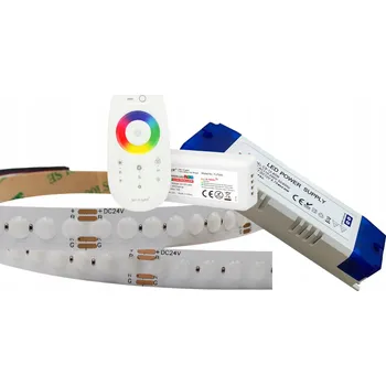LED páska LED RGB sada 24V 5m + Dálkový Ovladač Mi.Light + Napájecí zdroj, kompletní sada osvětlení