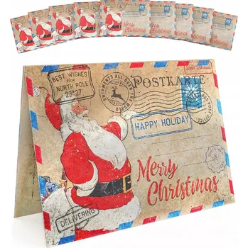 Obraz Vánoční přání s obálkou v sadě 14,8 x 10,5 cm