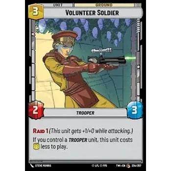 Sběratelská karetní hra Volunteer Soldier 254/257 - Twilight of the Republic Typ karty: Standard