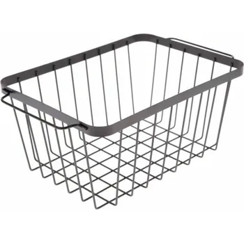 Košík na láhev Casa de Engel Home Kovový košík, černý, 0/90 Fialová UNI (2828907)