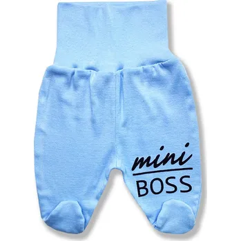 BABY´S WEAR Kojenecké polodupačky - Mini Boss, modré Velikost: 56 (0-2m)
