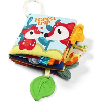 Výuková hračka BABYONO Knížka senzorická Forest Trip 0m+