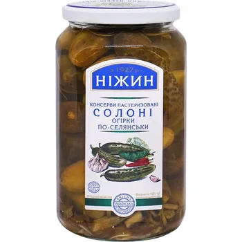 Nakládané okurky 920g&nbsp;(čistá hmotnost 552g)&nbsp;Nižin