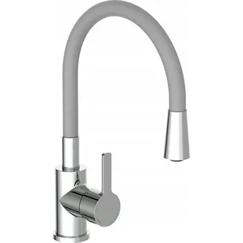 Vodovodní baterie Stojánková kuchyňská baterie CAMARGUE Flexo, stříbrná