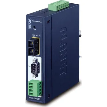 Planet MODBUS průmyslová brána RS-232/422/485 na IP, 1x COM, 100Base-FX SC SM 30km, RTU/ACSII, -40až+75°C, 9-48VDC,IP30