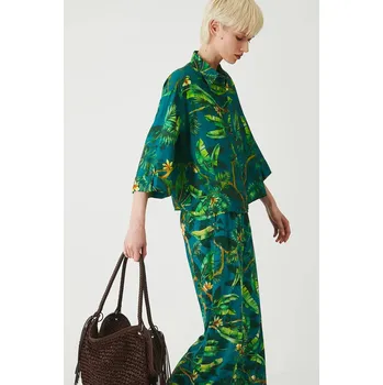 Dámská košile Košile Medicine dámská, zelená barva, relaxed, s klasickým límcem RS25.KDD0B0 67A, vel. XS