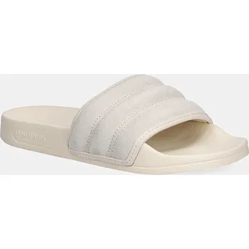 Dámské pantofle Semišové pantofle adidas Adilette Noshower dámské, béžová barva, JP5191 01X, EUR 40.5