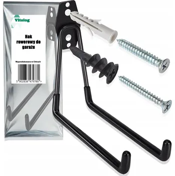 držák na kolo Nástěnný držák na kolo Vitolog 10 kg černý