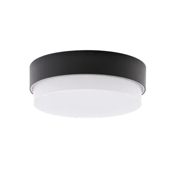 Osmont TRI57270 Triton 1, stropní černé kruhové svítidlo, 13W LED 3000K, průměr 28cm, IP65