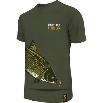 Rybářské oblečení Tričko Delphin Catch me! Amur S