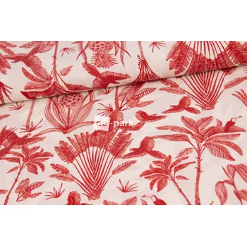 Viskoza - Tropico - červená