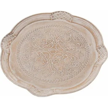 Casa de Engel Home Dřevěný dekorační tác, 6/18 Fialová UNI (2829669)