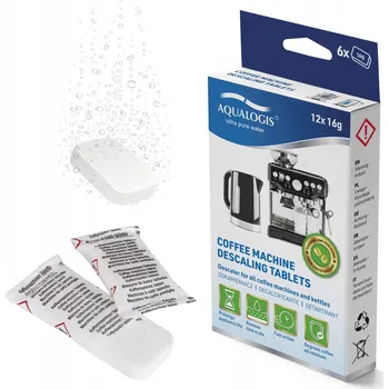 Příslušenství pro přípravu kávy Odkalovací tablety pro kávovar, rychlovarnou konvici - Aqualogis Decalc 12 kusů