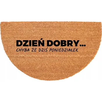 Rohožka EKOLOGICKÁ PŮLKRUHOVÁ KOKOSOVÁ ROHOŽKA PROTI UKLOUZNUTÍ 40X70CM - ODOLNÁ