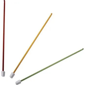 Nástroj na niť a příze Háček na tuniské háčkování hliníkový 4 mm