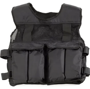 Zátěžové oblečení FitnessLine Zátěžová vesta 10 kg černá