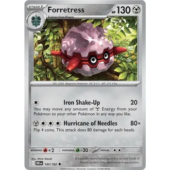 Sběratelská karetní hra Forretress 140/182 - Destined Rivals Typ karty: Non-Holo