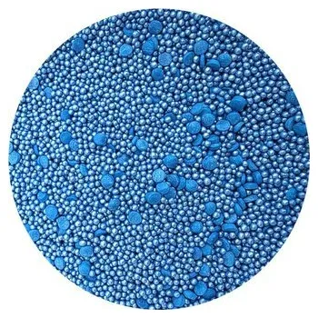 Jedlá dekorace na dort Cukrová zdobení metalické Modré konfety mix 80g - I LOVE CAKES