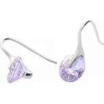 Nerezové náušnice 6482 - stříbrnofialové barvy - SER.6482.. 8mm