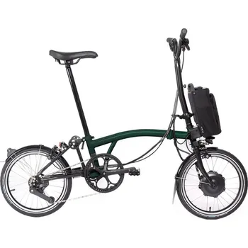 Skládací kolo Skládací elektrokolo Brompton Electric C Line 12Speed,Racing Green/Black typ řídítek H