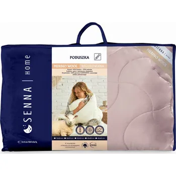 Polštář Polštář 40x40 na spaní POLŠTÁŘ MERINO VLNA Merino vlna růžová